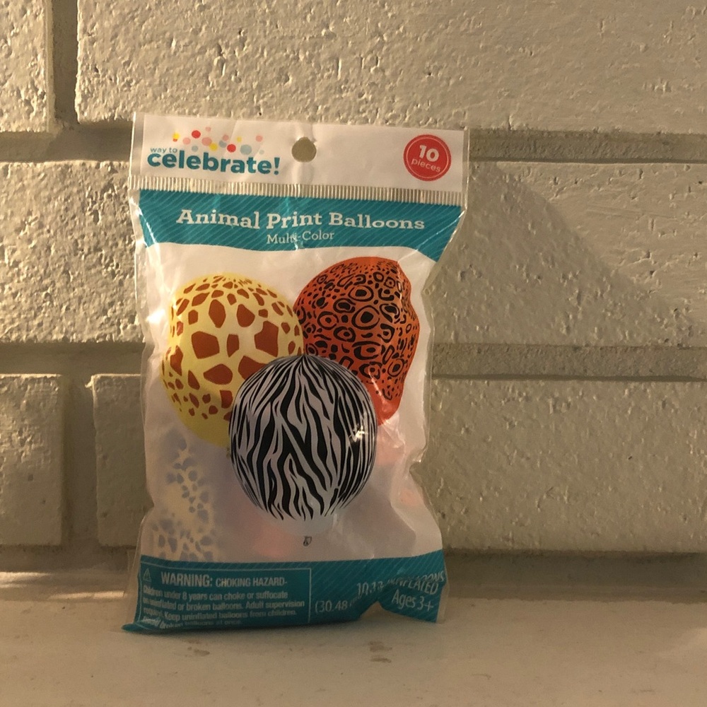 Animal Print Balloons - Multi-Color Pack